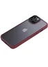 TPU+PC чехол Metal Buttons для Apple iPhone 12 Pro / 12 (6.1") Бордовый
