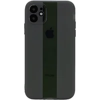 Чехол TPU Glossy Line Full Camera для Apple iPhone 12 (6.1") Черный