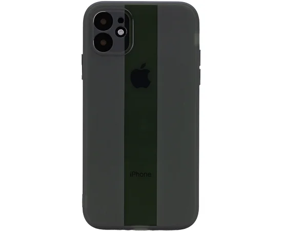 Чехол TPU Glossy Line Full Camera для Apple iPhone 12 (6.1") Черный