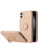 Чехол TPU Candy Ring Full Camera для Apple iPhone 12 (6.1") Розовый / Pink Sand