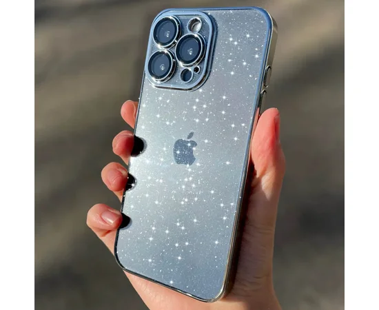Чехол TPU+PC Glittershine для Apple iPhone 12 Pro (6.1") Silver