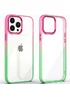 Чехол TPU+PC Fresh sip series для Apple iPhone 12 Pro / 12 (6.1") Салатовый / Розовый