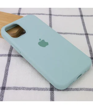 Чехол Silicone Case Full Protective (AA) для Apple iPhone 12 Pro / 12 (6.1") Бирюзовый / Turquoise