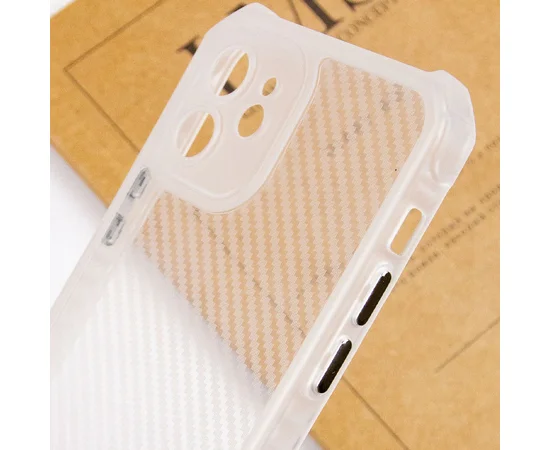 Чехол TPU Ease Carbon color series для Apple iPhone 12 (6.1") Матовый / Прозрачный