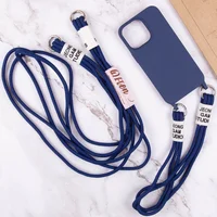 Чехол TPU two straps California для Apple iPhone 12 Pro / 12 (6.1") Темно-синий / Midnight blue