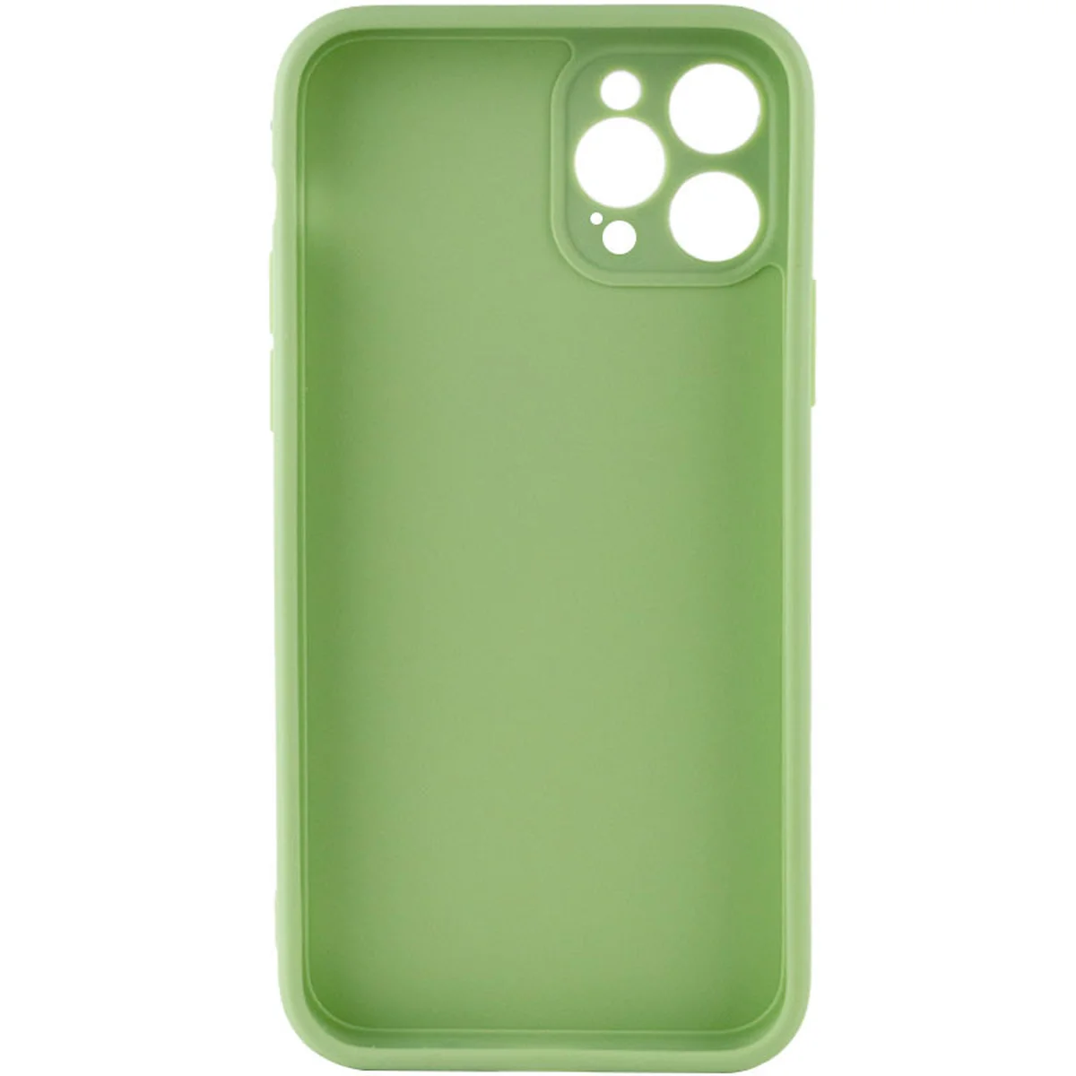 Силиконовый чехол Candy Full Camera для Apple iPhone 12 Pro (6.1") Фисташковый