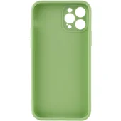 Силиконовый чехол Candy Full Camera для Apple iPhone 12 Pro (6.1") Фисташковый