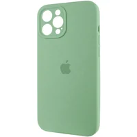 Чехол Silicone Case Full Camera Protective (AA) для Apple iPhone 12 Pro (6.1") Зеленый / Pistachio