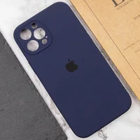 Чехол Silicone Case Full Camera Protective (AA) для Apple iPhone 12 Pro (6.1") Темно-синий / Midnight blue