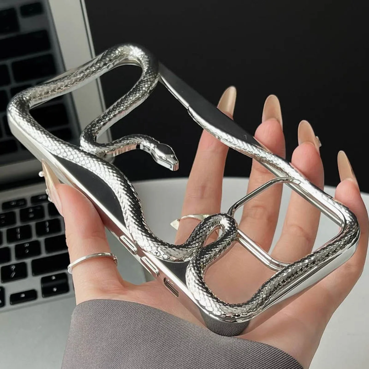 TPU чохол Snake для Apple iPhone 12 Pro/12 (6.1") Silver