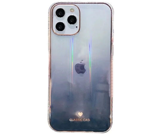 TPU+Glass чехол Aurora Classic для Apple iPhone 12 Pro / 12 (6.1") Черный