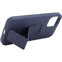 Чехол Silicone Case Hand Holder для Apple iPhone 12 Pro / 12 (6.1") Темно-синий / Midnight blue