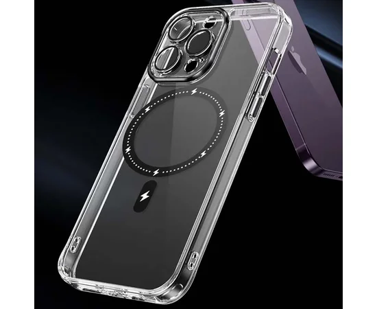 Чохол TPU+PC Colorful with MagSafe для Apple iPhone 12 Pro (6.1") Black