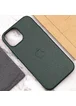 Кожаный чехол Leather Case (AAA) with MagSafe для Apple iPhone 12 Pro / 12 (6.1") Forest Green