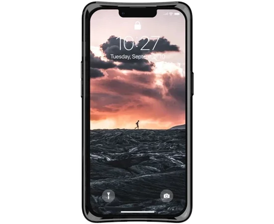 Чехол TPU UAG PLYO series для Apple iPhone 12 Pro / 12 (6.1") Прозрачный / Черный