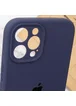 Чехол Silicone Case Full Camera Protective (AA) для Apple iPhone 12 Pro (6.1") Темно-синий / Midnight blue