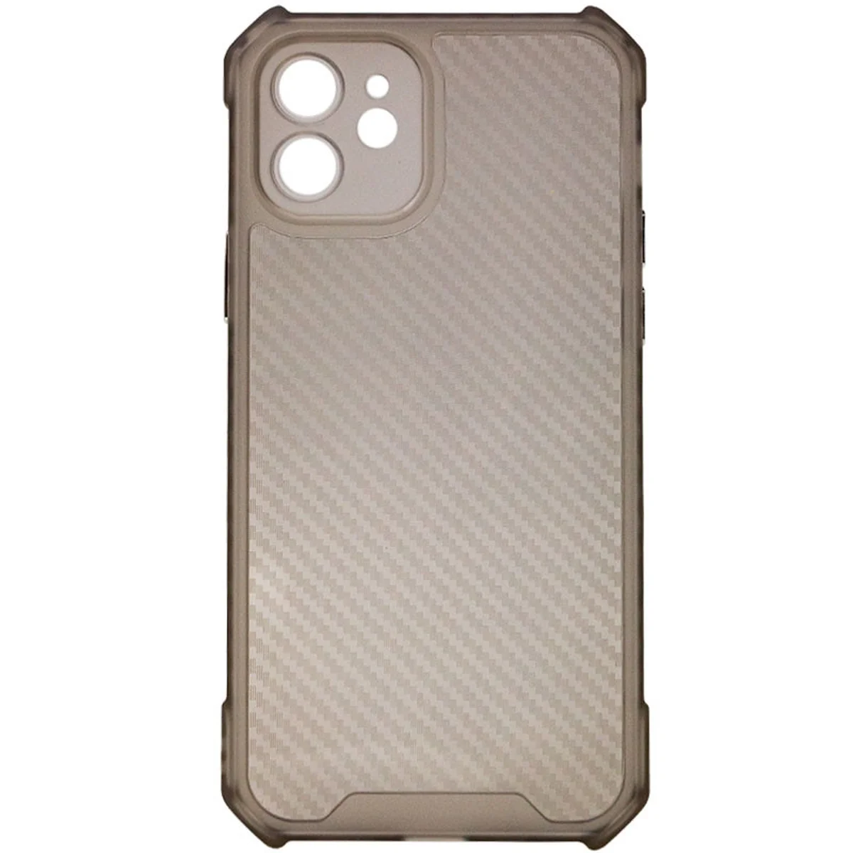 Чехол TPU Ease Carbon color series для Apple iPhone 12 (6.1") Черный / Прозрачный