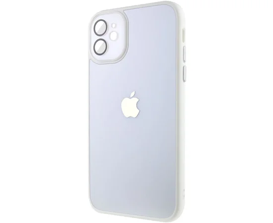 Чехол TPU+Glass Sapphire Midnight для Apple iPhone 12 (6.1") Белый / White