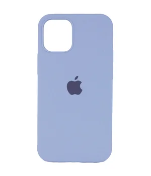 Чехол Silicone Case Full Protective (AA) для Apple iPhone 12 Pro / 12 (6.1") Голубой / Lilac Blue