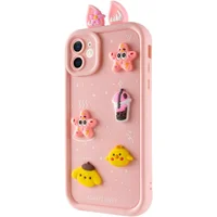 Чехол TPU Toys Case with Ears для Apple iPhone 12 (6.1") Light Pink