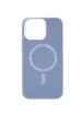 Шкіряний чохол Bonbon Leather Metal Style with MagSafe Apple iPhone 12 Pro / 12 (6.1") Блакитний / Mist blue