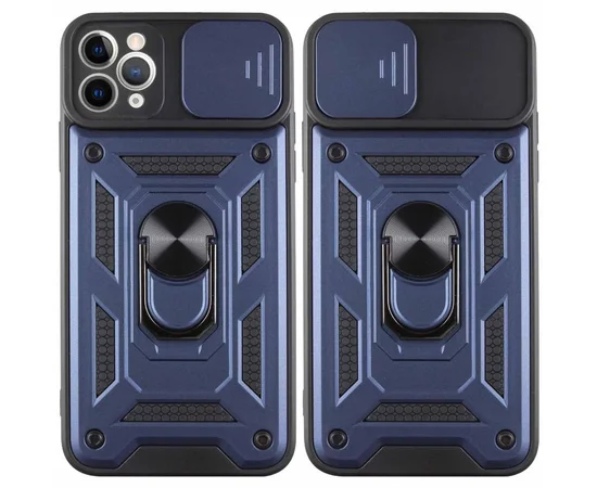 Чехол Ummi Camshield Serge Ring для Apple iPhone 12 Pro (6.1") Синий