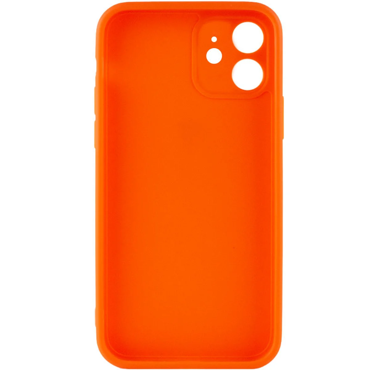 Силиконовый чехол Candy Full Camera для Apple iPhone 12 (6.1") Оранжевый / Orange
