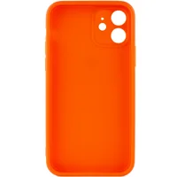 Силиконовый чехол Candy Full Camera для Apple iPhone 12 (6.1") Оранжевый / Orange
