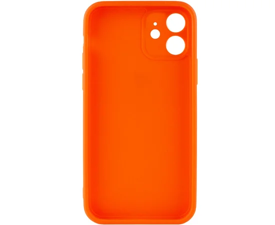 Силиконовый чехол Candy Full Camera для Apple iPhone 12 (6.1") Оранжевый / Orange