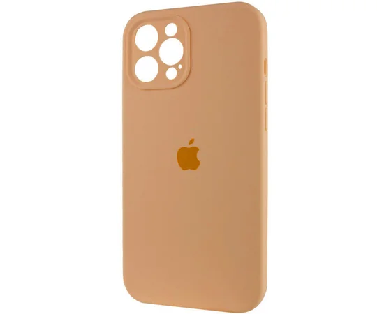 Чехол Silicone Case Full Camera Protective (AA) для Apple iPhone 12 Pro (6.1") Оранжевый / Cantaloupe