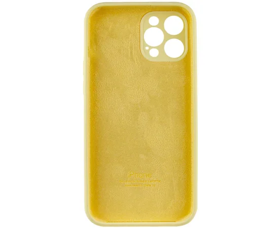 Чохол Silicone Case Full Camera Protective (AA) Apple iPhone 12 Pro (6.1") Жовтий / Mellow Yellow
