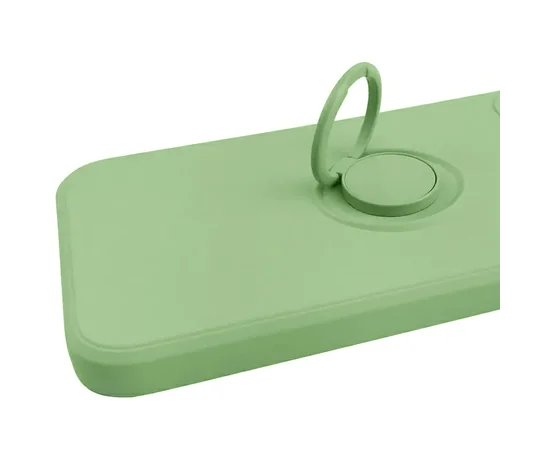 Чехол TPU Candy Ring Full Camera для Apple iPhone 12 (6.1") Мятный / Mint