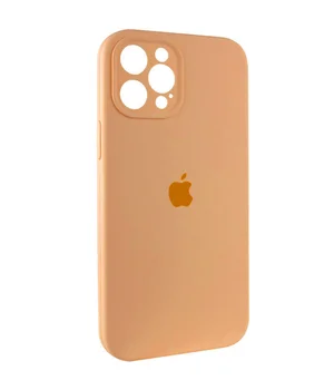 Чехол Silicone Case Full Camera Protective (AA) для Apple iPhone 12 Pro (6.1") Оранжевый / Cantaloupe