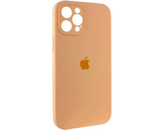 Чехол Silicone Case Full Camera Protective (AA) для Apple iPhone 12 Pro (6.1") Оранжевый / Cantaloupe