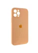Чехол Silicone Case Full Camera Protective (AA) для Apple iPhone 12 Pro (6.1") Оранжевый / Cantaloupe