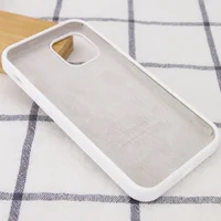 Чехол Silicone Case Full Protective (AA) для Apple iPhone 12 Pro / 12 (6.1") Белый / White