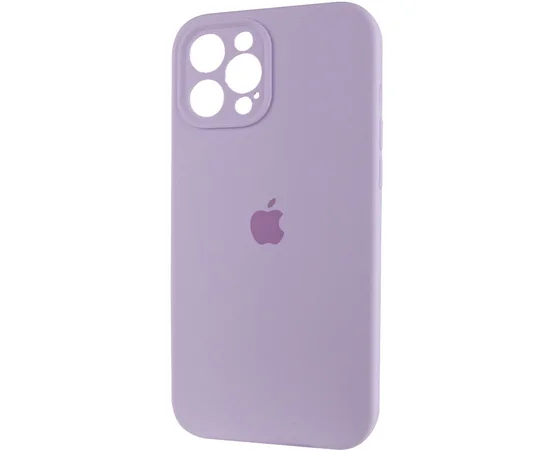 Чохол Silicone Case Full Camera Protective (AA) для Apple iPhone 12 Pro (6.1") Бузковий / Lilac