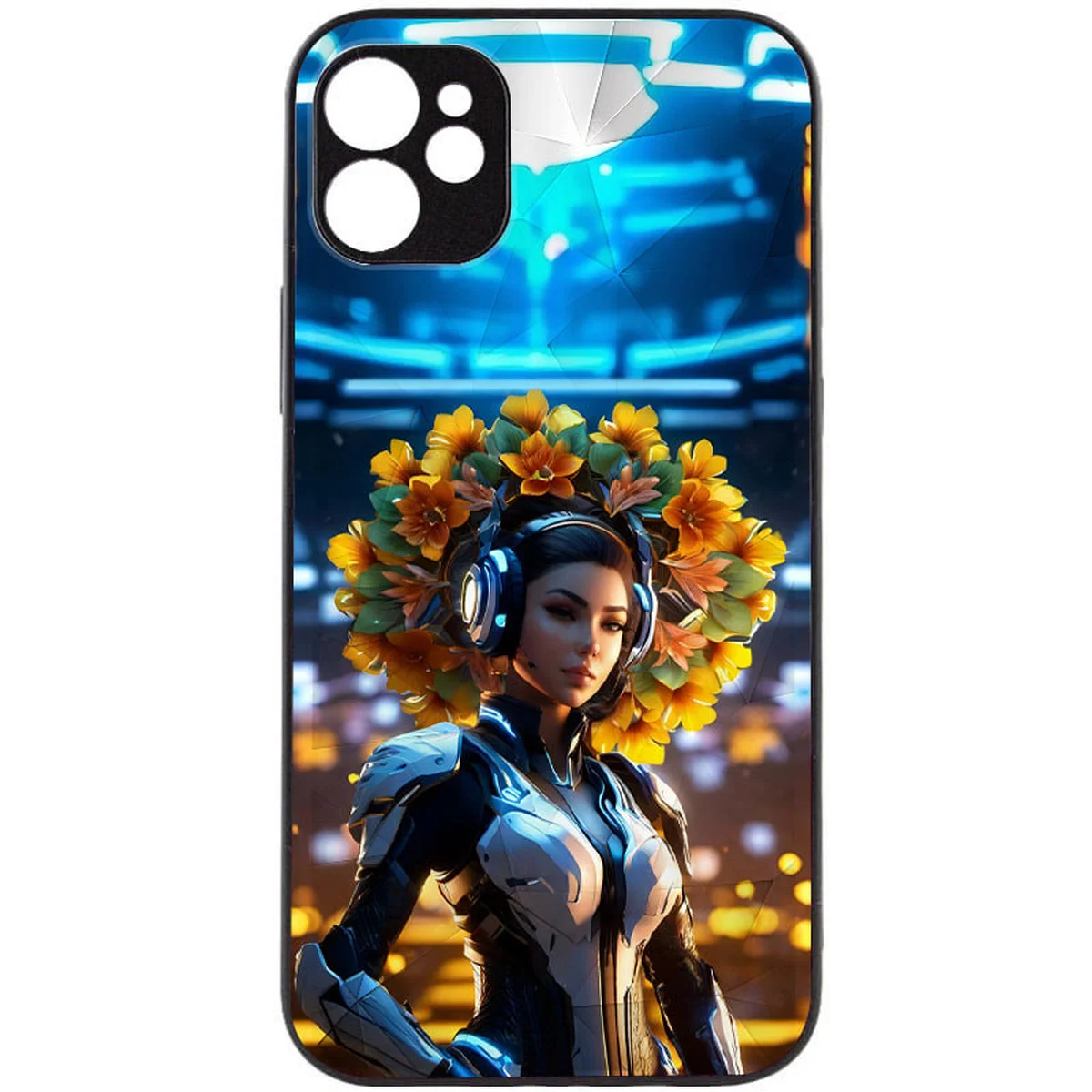 TPU+PC чохол Prisma Ladies Full Camera для Apple iPhone 12 (6.1") Cyberpunk