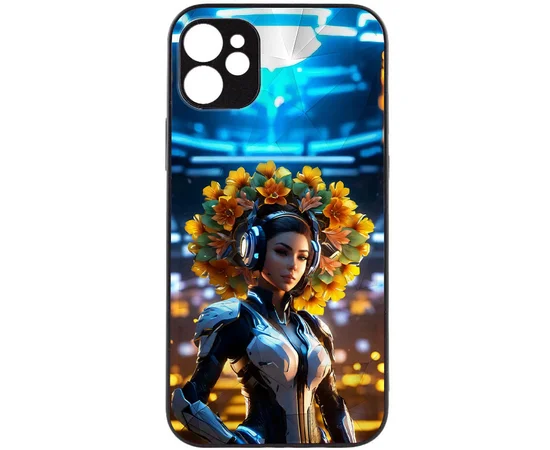 TPU+PC чехол Prisma Ladies Full Camera для Apple iPhone 12 (6.1") Cyberpunk