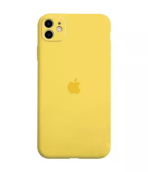 Чохол Silicone Case Full Camera Protective (AA) для Apple iPhone 12 (6.1 ") Жовтий / Yellow