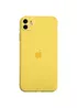 Чехол Silicone Case Full Camera Protective (AA) для Apple iPhone 12 (6.1") Желтый / Yellow