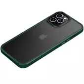 TPU + PC чохол Metal Buttons для Apple iPhone 12 Pro / 12 (6.1 ") Темно-зелений