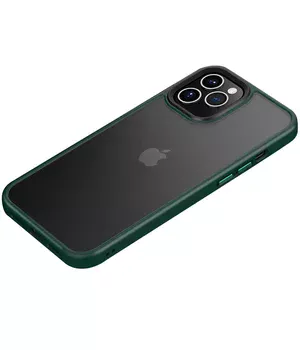 TPU + PC чохол Metal Buttons для Apple iPhone 12 Pro / 12 (6.1 ") Темно-зелений