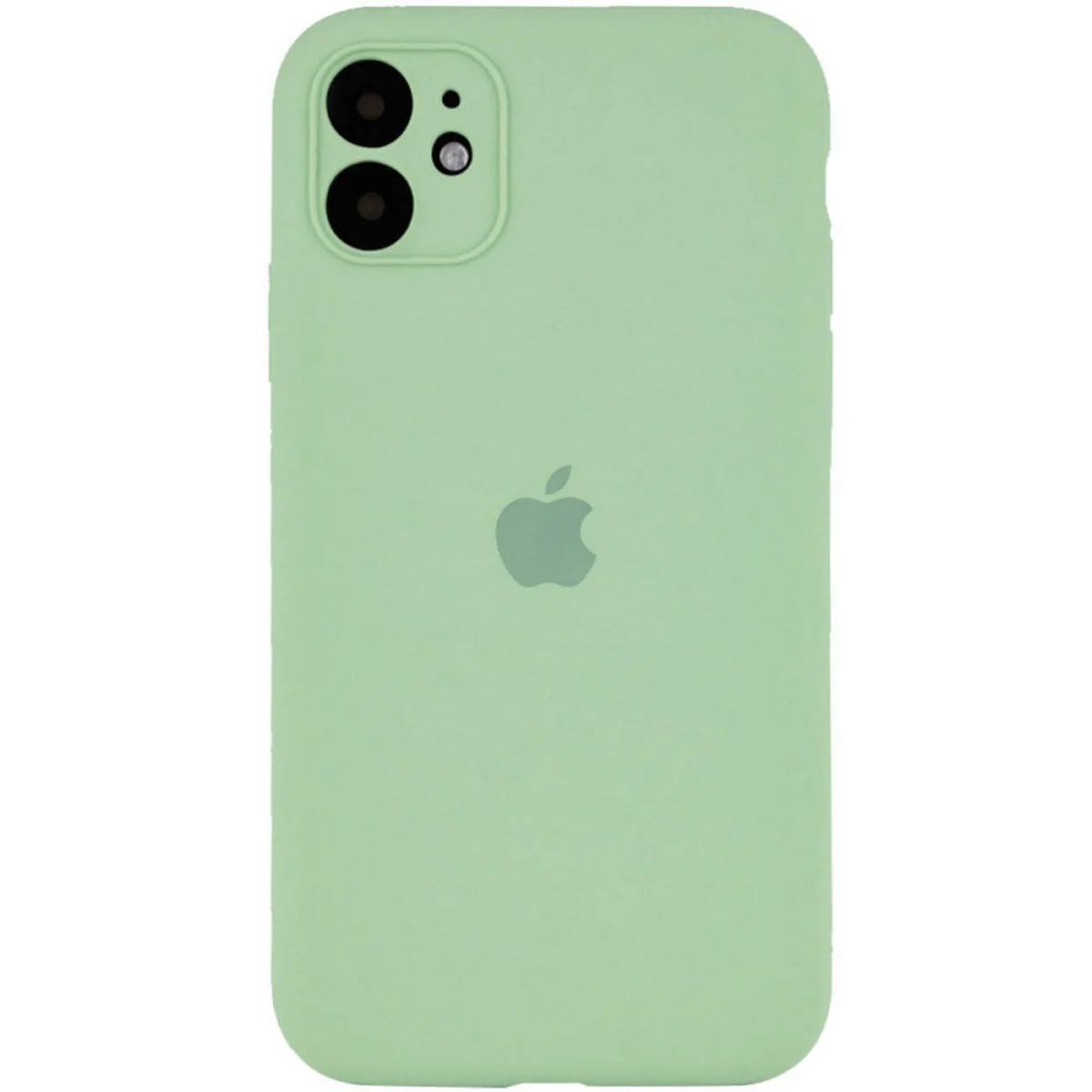 Чохол Silicone Case Full Camera Protective (AA) Apple iPhone 12 (6.1") Зелений / Pistachio