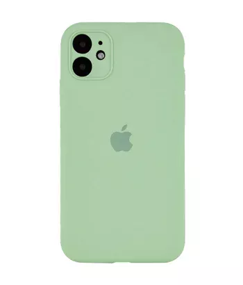 Чохол Silicone Case Full Camera Protective (AA) Apple iPhone 12 (6.1") Зелений / Pistachio