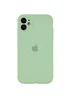 Чехол Silicone Case Full Camera Protective (AA) для Apple iPhone 12 (6.1") Зеленый / Pistachio