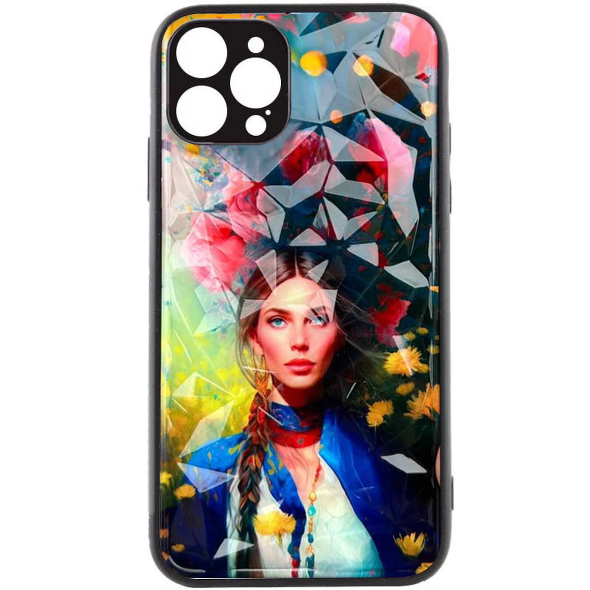 TPU+PC чехол Prisma Ladies Full Camera для Apple iPhone 12 (6.1") Peonies