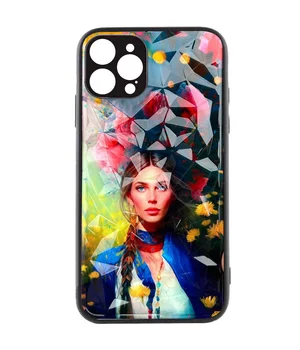 TPU+PC чехол Prisma Ladies Full Camera для Apple iPhone 12 (6.1") Peonies