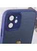 Чехол TPU+Glass Sapphire Midnight для Apple iPhone 12 (6.1") Синий / Deep navy