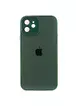 Чехол TPU+Glass Sapphire Midnight для Apple iPhone 12 (6.1") Зеленый / Forest green